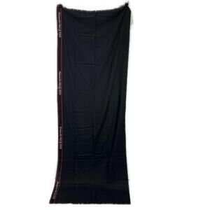 ALEXANDER McQUEEN Black Jacquard Logo Selvedge Scarf/Stole/Muffler - Fashion ...